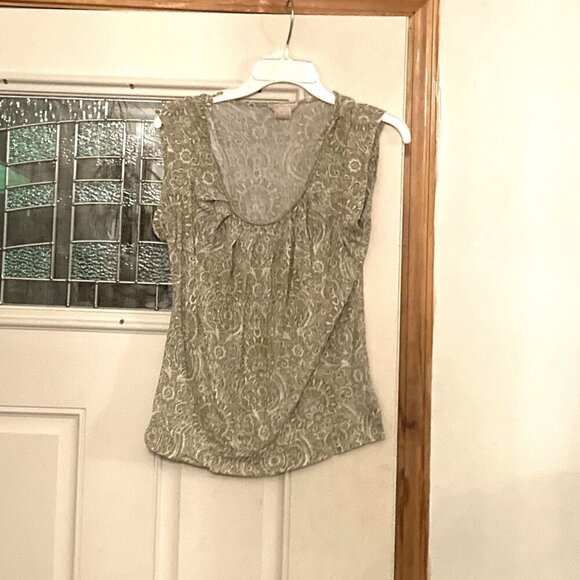 Michael Kors Tops - Michael Kors paisley short sleeve shirt sz lg